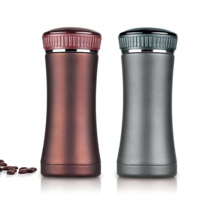 Cafe Buddy: Stainless Steel Vacuum coffee mug with Silicon Grip, Premium  Flip top locking cap